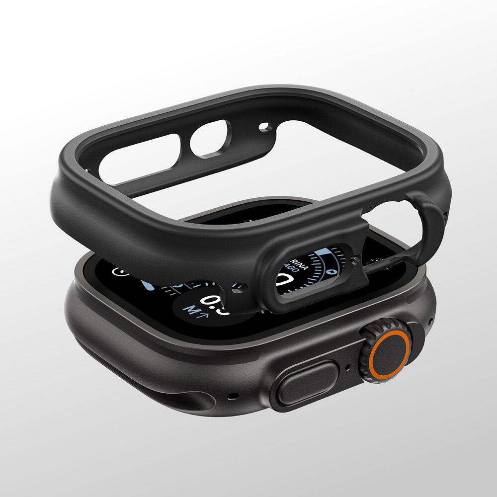 Apple Watch Ultra 3 49mm AmazingThing Minimal apsauginis dėklas – juodas 9