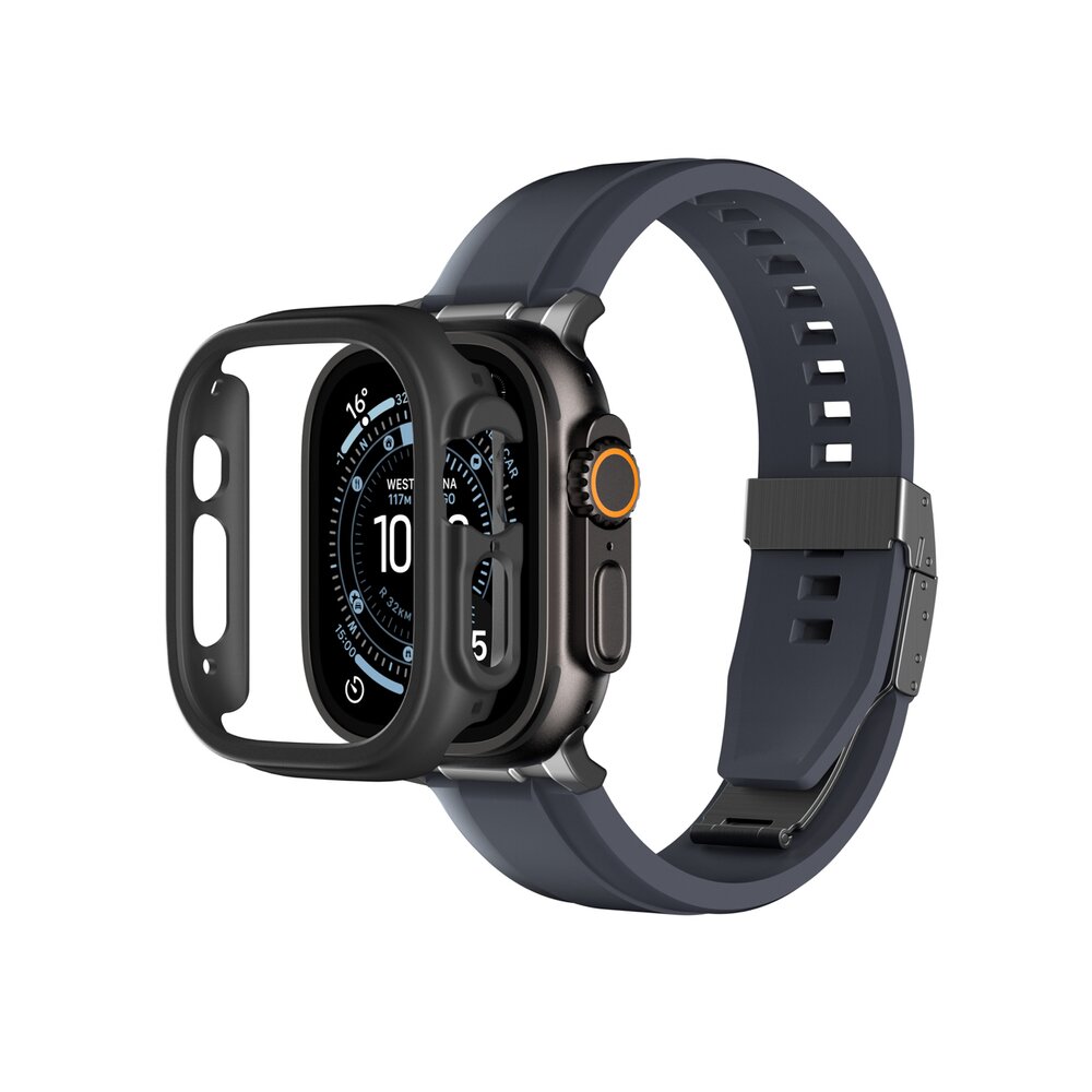 Apple Watch Ultra 3 49mm AmazingThing Minimal apsauginis dėklas – juodas