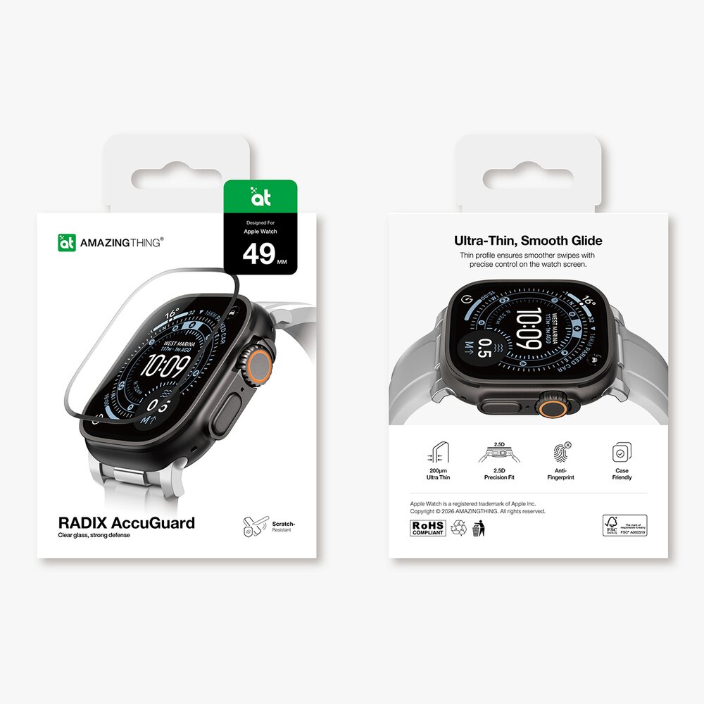 Apple Watch Ultra 3 49mm AmazingThing Radix ekrano apsauginis stiklas 9 Apple Watch Ultra 3 49mm AmazingThing Radix ekrano apsauginis stiklas 9