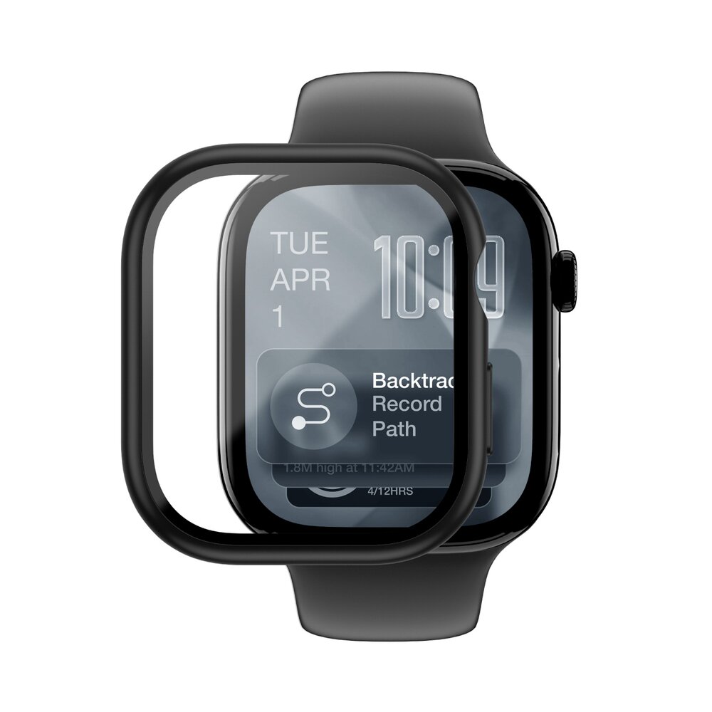 Apple Watch Series 11 42mm AmazingThing Radix ekrano apsauginis stiklas su dėklu – juodas 2 Apple Watch Series 11 42mm AmazingThing Radix ekrano apsauginis stiklas su dėklu – juodas 2