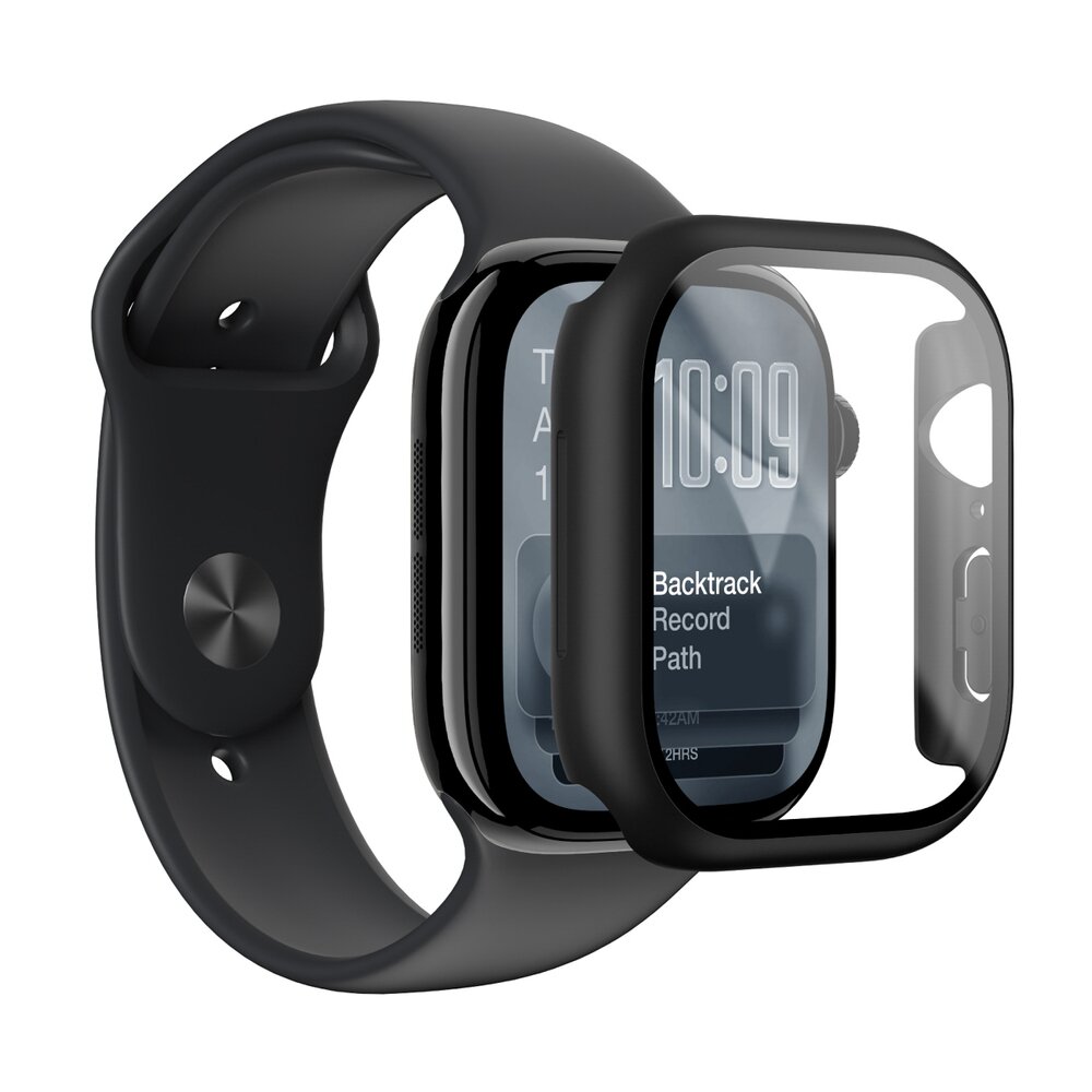 Apple Watch Series 11 42mm AmazingThing Radix ekrano apsauginis stiklas su dėklu – juodas 4 Apple Watch Series 11 42mm AmazingThing Radix ekrano apsauginis stiklas su dėklu – juodas 4