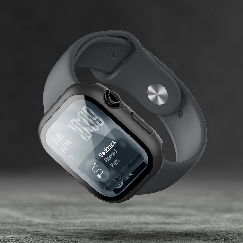 Apple Watch Series 11 42mm AmazingThing Radix ekrano apsauginis stiklas su dėklu – juodas 6 Apple Watch Series 11 42mm AmazingThing Radix ekrano apsauginis stiklas su dėklu – juodas 6