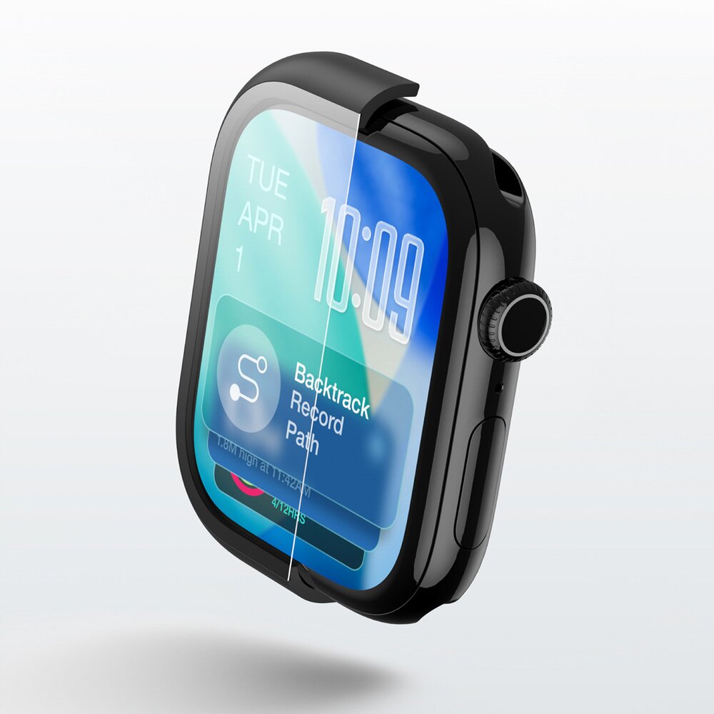 Apple Watch Series 11 42mm AmazingThing Radix ekrano apsauginis stiklas su dėklu – juodas 7 Apple Watch Series 11 42mm AmazingThing Radix ekrano apsauginis stiklas su dėklu – juodas 7