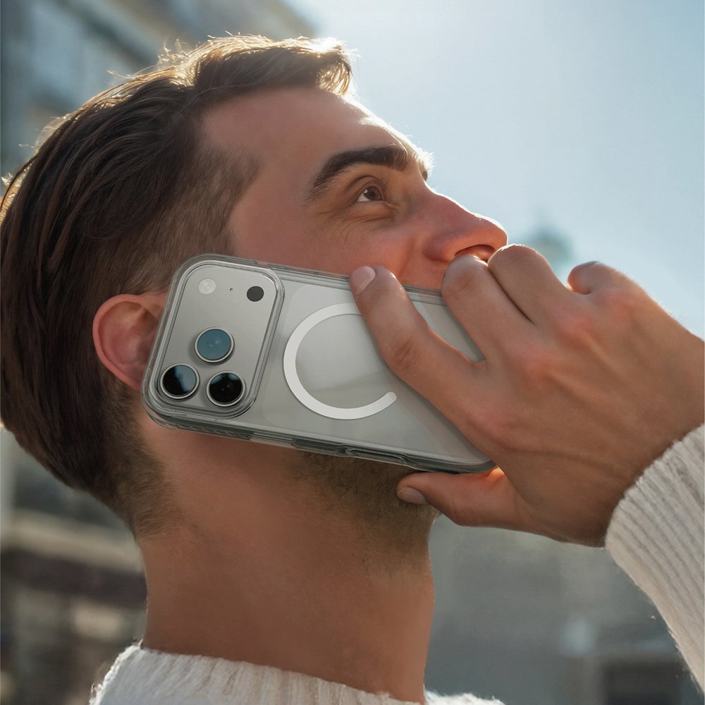 iPhone 17 Pro dėklas AmazingThing Titan Pro, MagSafe suderinamas – skaidrus 8