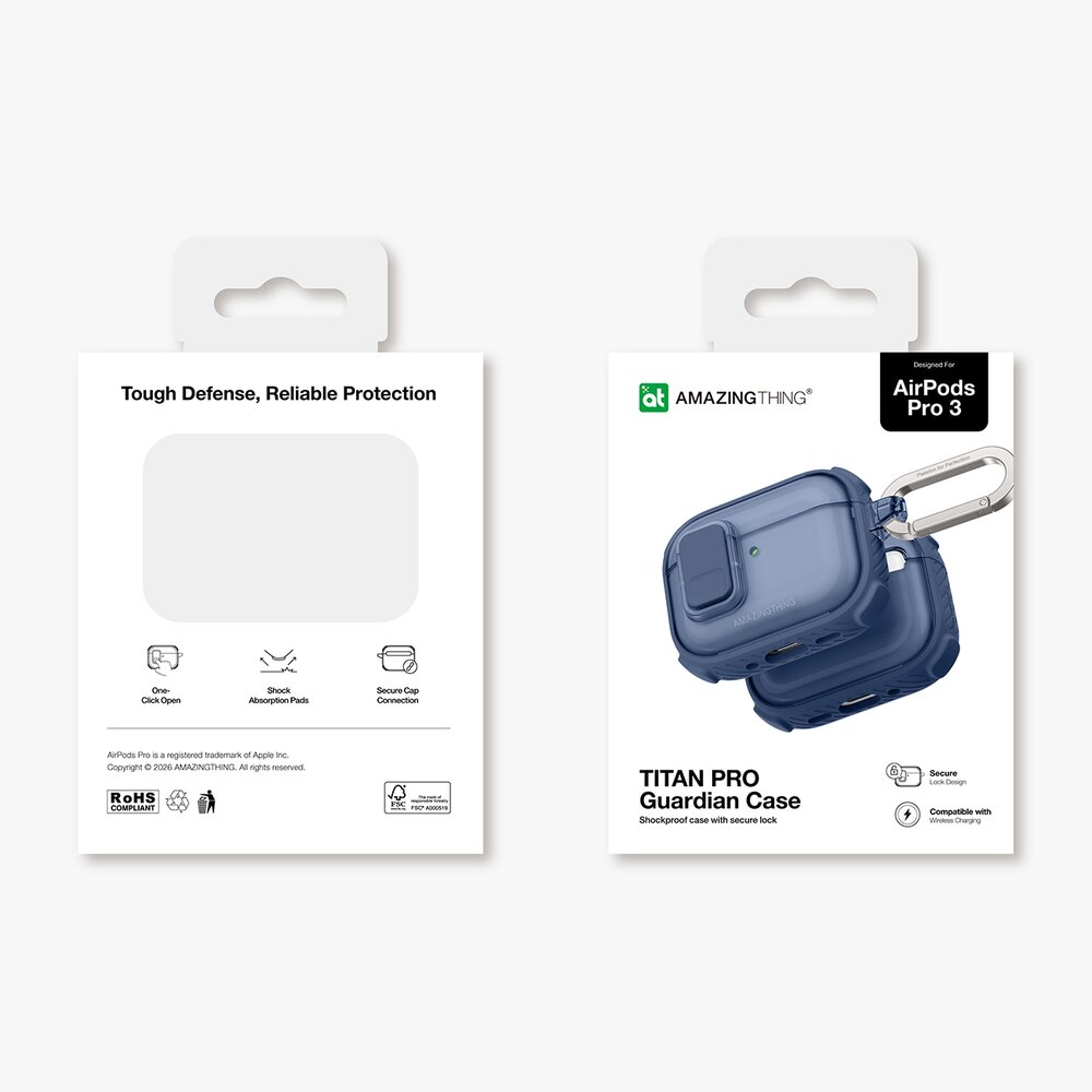 AirPods Pro 3 AmazingThing Titan Pro Mag Clear dėklas – mėlynas 13 AirPods Pro 3 AmazingThing Titan Pro Mag Clear dėklas – mėlynas 13