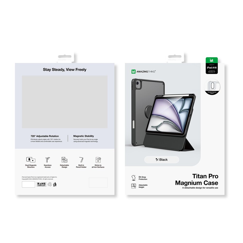 iPad 11" 2025 AmazingThing Titan Pro Mag dėklas – juodas 7 iPad 11" 2025 AmazingThing Titan Pro Mag dėklas – juodas 7