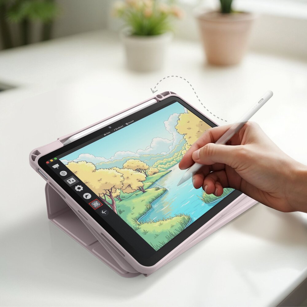 iPad Air M3 11" AmazingThing Titan Pro Mag dėklas – rožinis 6