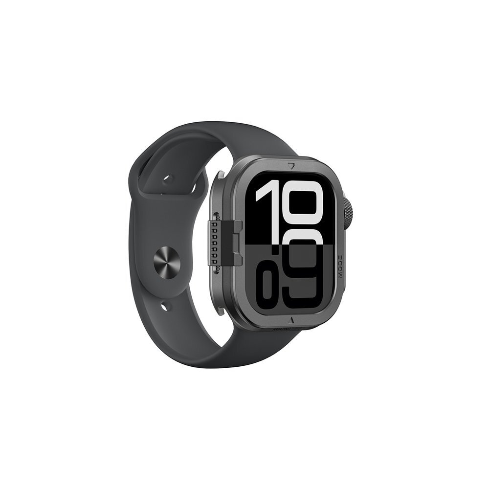 Apple Watch 11 46 mm AmazingThing Titan Pro Metal aliuminio dėklas – juodas 3