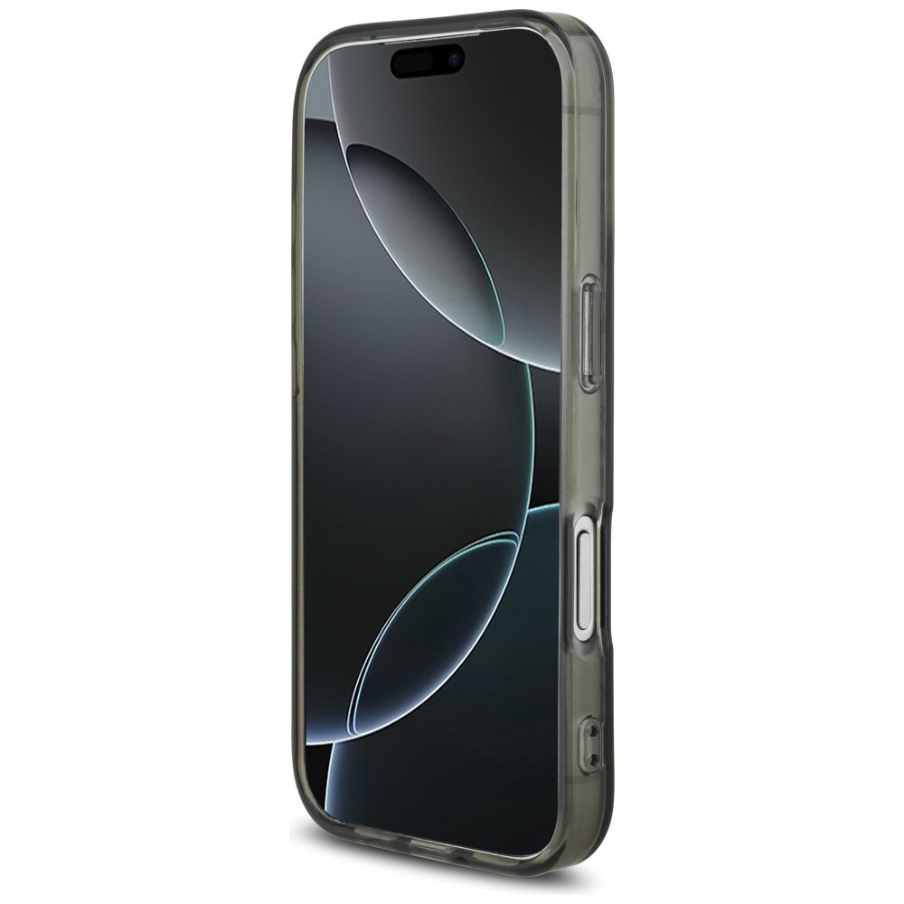 iPhone 17 Pro AMG dvigubo sluoksnio permatomas MagSafe dėklas – juodas 4