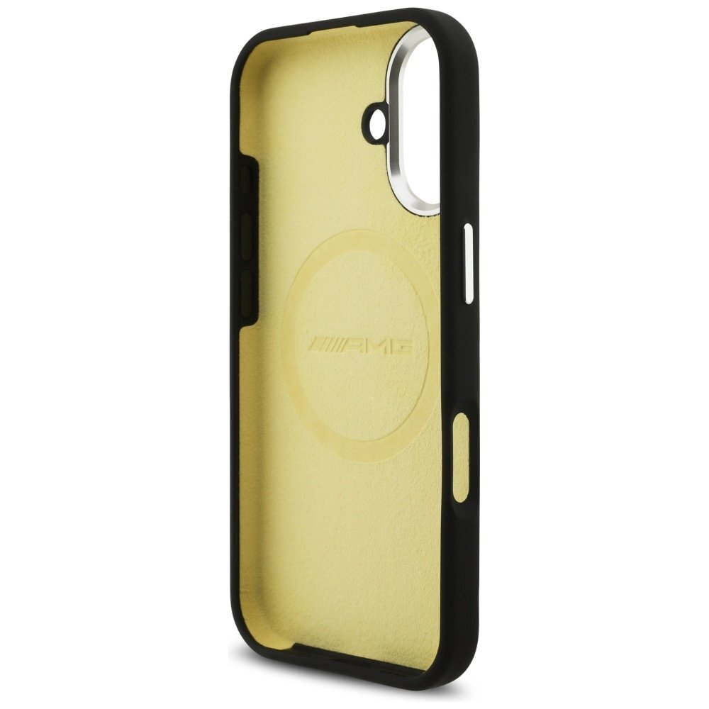 iPhone 17 AMG Silicone Oversize Rhombs MagSafe dėklas – juodas 6 iPhone 17 AMG Silicone Oversize Rhombs MagSafe dėklas – juodas 6