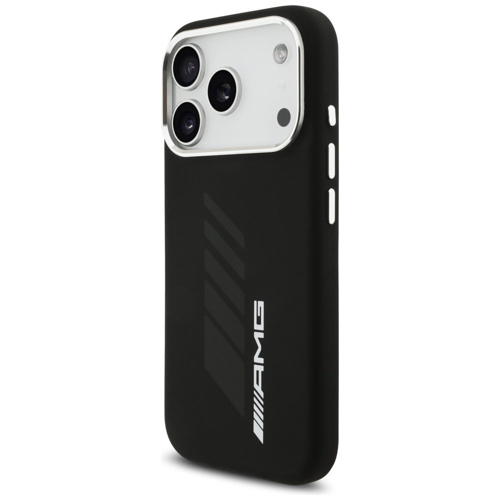 iPhone 17 Pro AMG Silicone Oversize Rhombs MagSafe dėklas – juodas 1