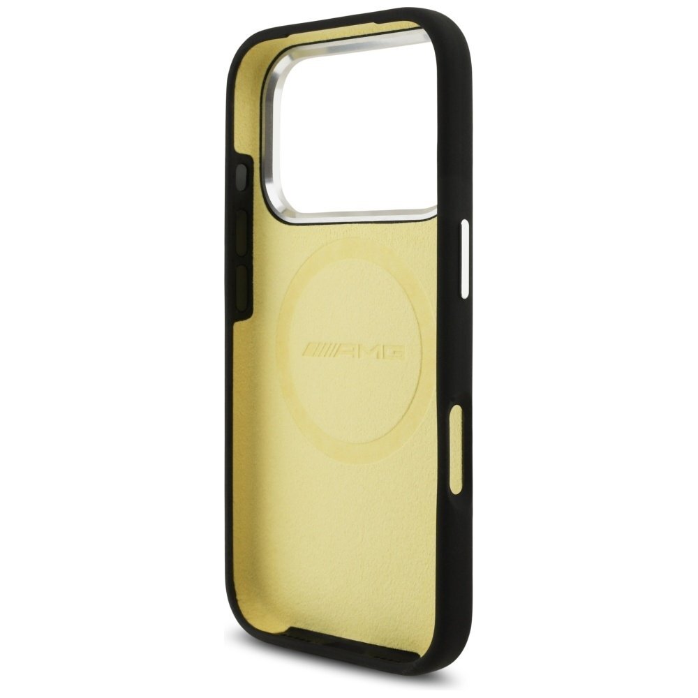 iPhone 17 Pro AMG Silicone Oversize Rhombs MagSafe dėklas – juodas 6
