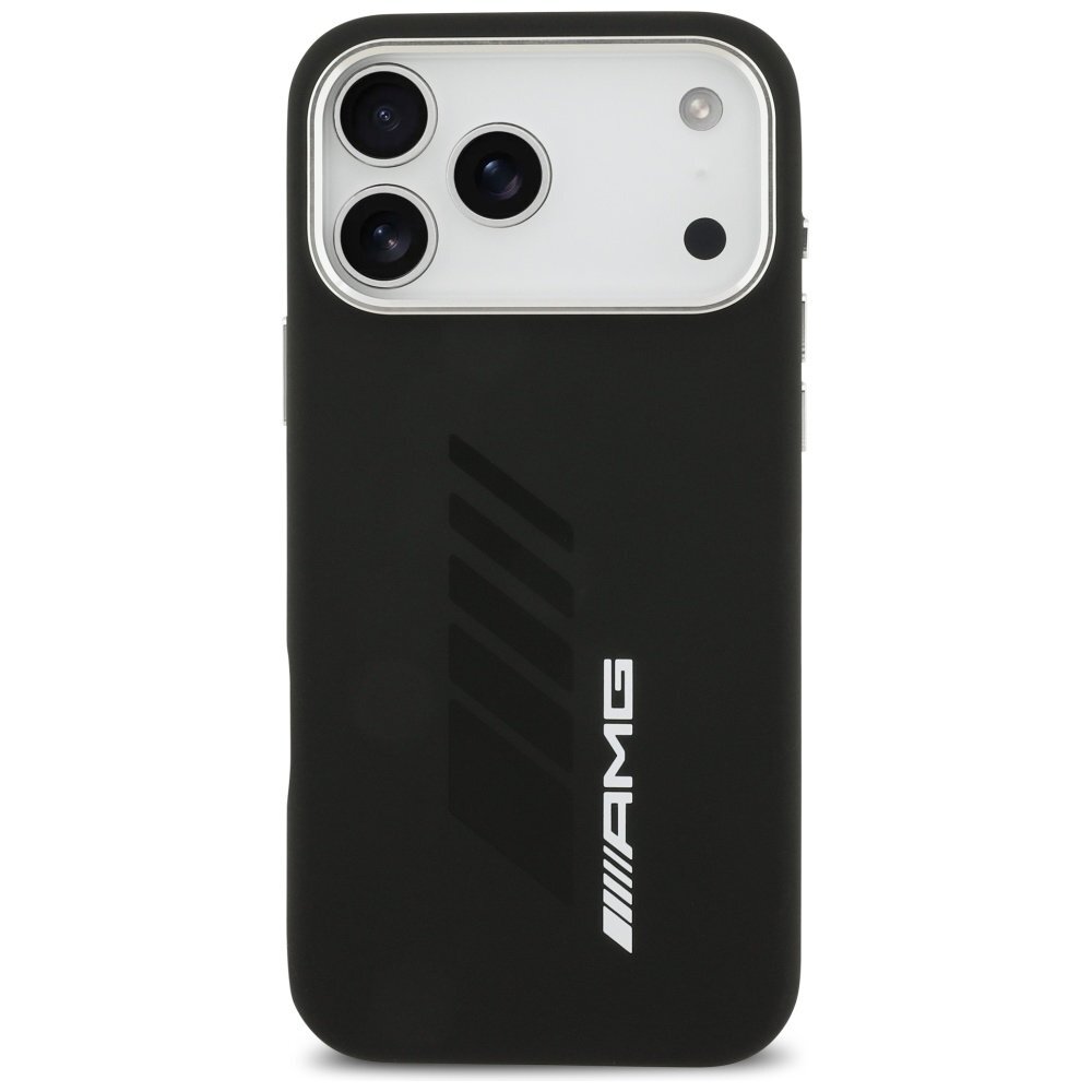 iPhone 17 Pro Max AMG Silicone Oversize Rhombs MagSafe dėklas – juodas 2 iPhone 17 Pro Max AMG Silicone Oversize Rhombs MagSafe dėklas – juodas 2