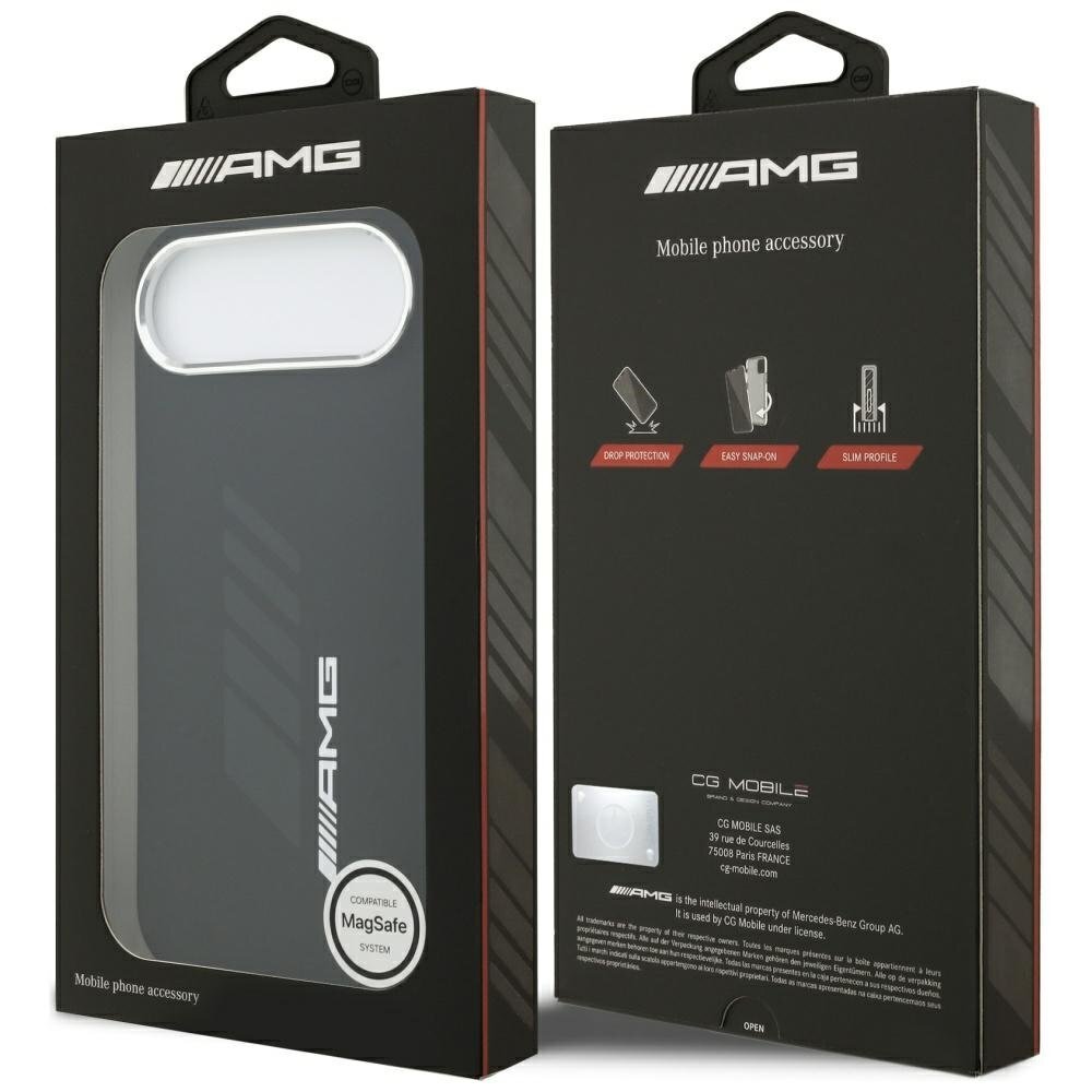 iPhone Air AMG Silicone Oversize Rhombs MagSafe dėklas – juodas 7