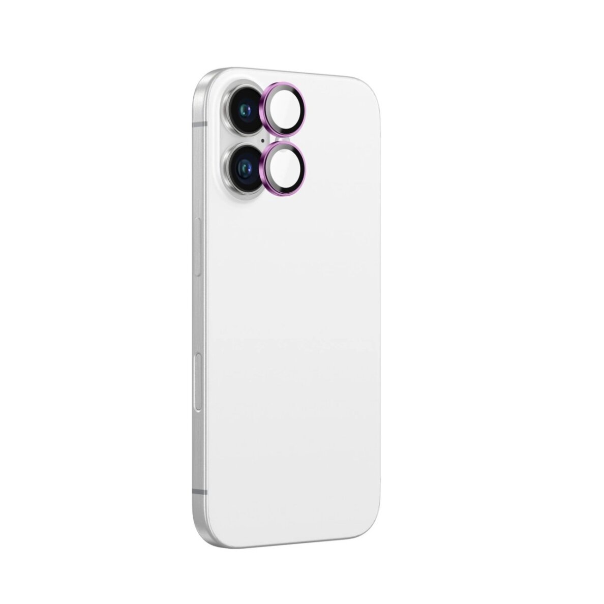 iPhone 16 / 16 Plus AmazingThing AR Aluminum 2 Lens kameros apsauginis stiklas su rėmeliu – rožinis iPhone 16 / 16 Plus AmazingThing AR Aluminum 2 Lens kameros apsauginis stiklas su rėmeliu – rožinis