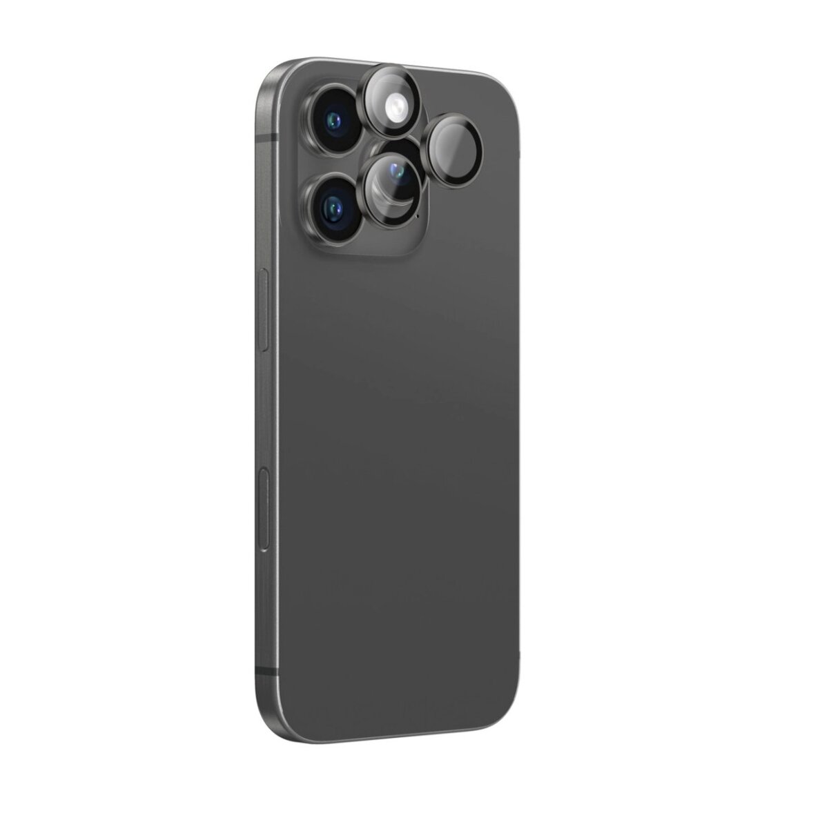 iPhone 16 Pro / 16 Pro Max AmazingThing AR Aluminum 3 Lens kameros apsauginis stiklas su rėmeliu – juodas iPhone 16 Pro / 16 Pro Max AmazingThing AR Aluminum 3 Lens kameros apsauginis stiklas su rėmeliu – juodas