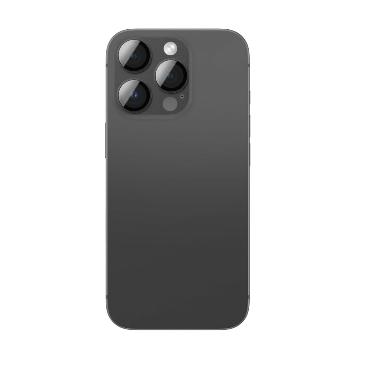 iPhone 16 Pro / 16 Pro Max AmazingThing Aviation-Grade Alloy kameros stiklas – juodas 1