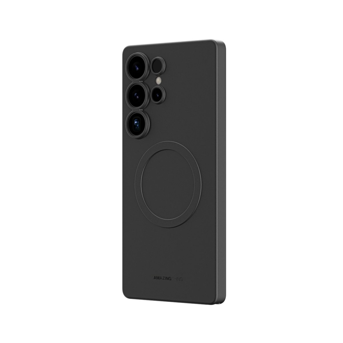 Samsung Galaxy S25 Ultra AmazingThing Minimal Air dėklas su magnetiniu žiedu - juodas 2