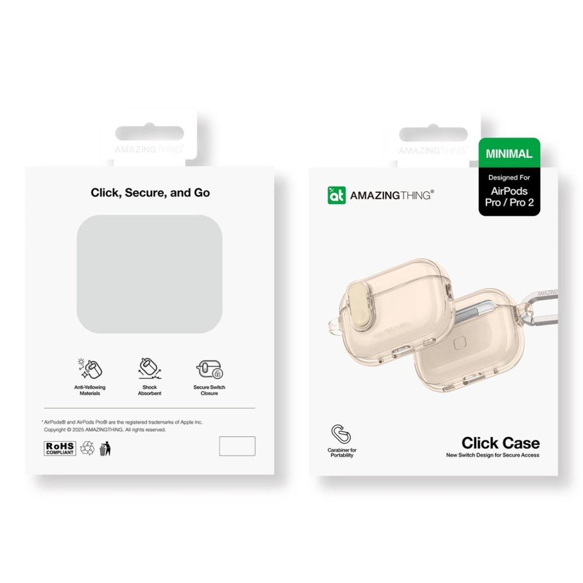 AirPods Pro 2 AmazingThing Minimal dėklas - smėlio 3 AirPods Pro 2 AmazingThing Minimal dėklas - smėlio 3