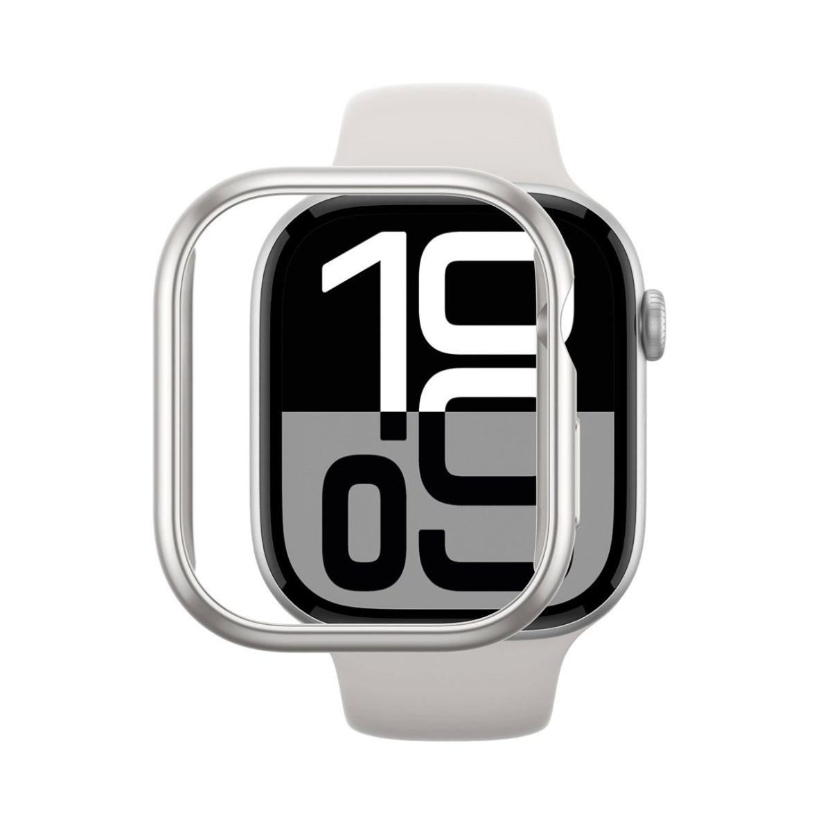 Apple Watch 46mm AmazingThing Minimal dėklas - sidabrinis 4 Apple Watch 46mm AmazingThing Minimal dėklas - sidabrinis 4