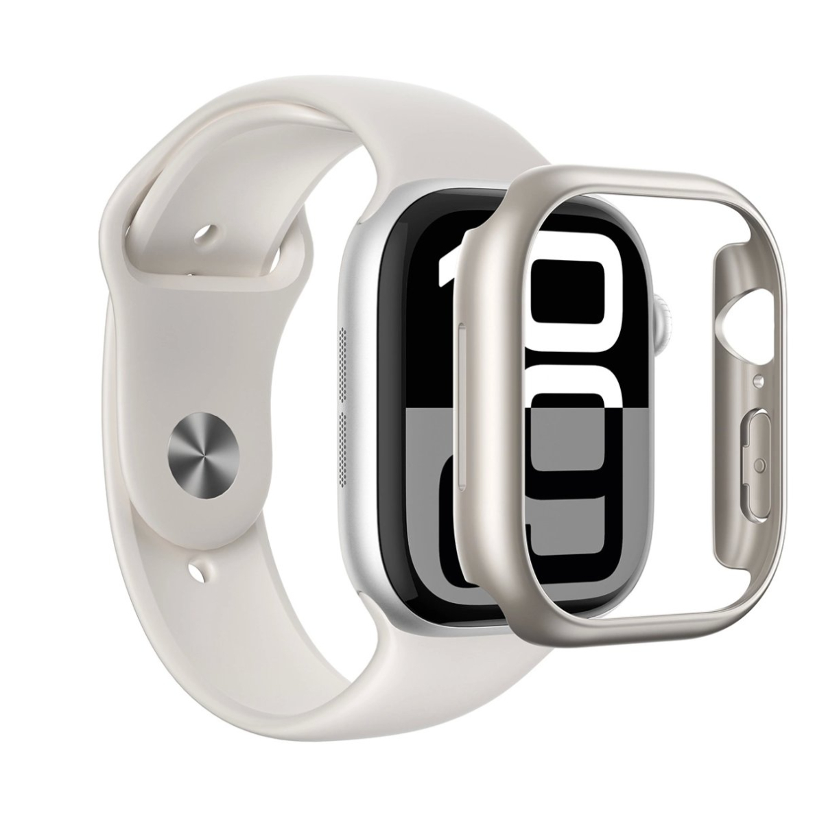 Apple Watch 46mm AmazingThing Minimal dėklas - sidabrinis 6