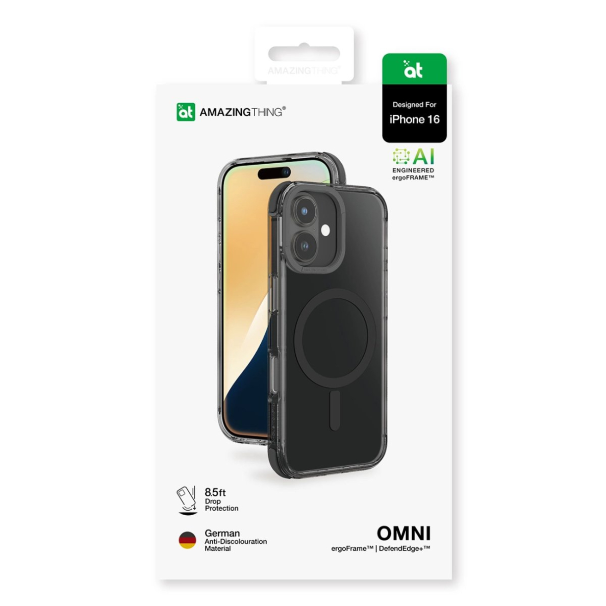 iPhone 16 AmazingThing Omni Mag dėklas - juodas 11