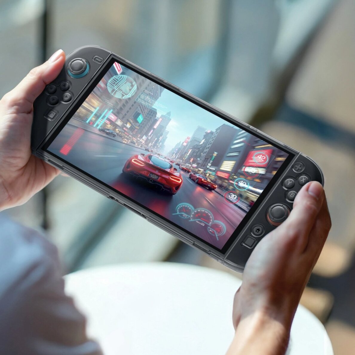 Nintendo Switch 2 dėklas AmazingThing PlayShield Bare – permatomas 3