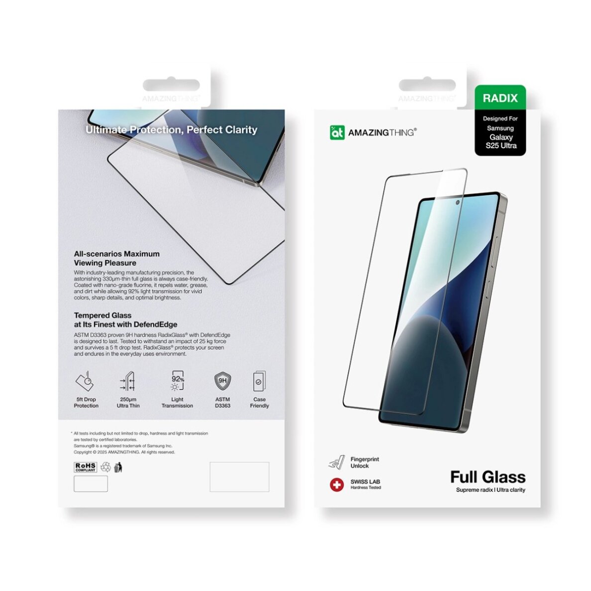 Samsung Galaxy S25 Ultra AmazingThing Radix Full Glass grūdintas stiklas 3 Samsung Galaxy S25 Ultra AmazingThing Radix Full Glass grūdintas stiklas 3