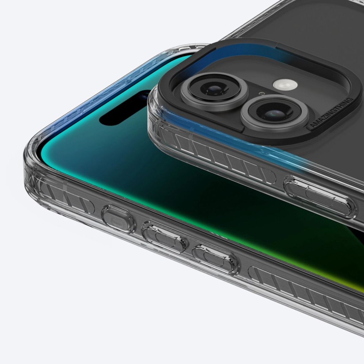 iPhone 16 AmazingThing Titan Pro Mag dėklas su magnetiniu žiedu - juodas 6