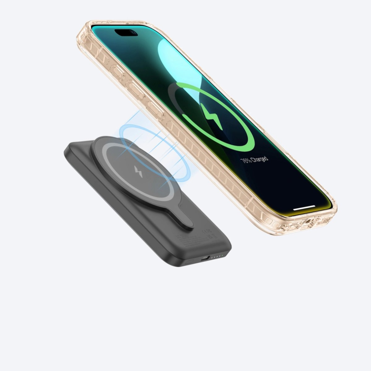 iPhone 16 Pro AmazingThing Titan Pro Mag dėklas su magnetiniu žiedu - rožinis auksas 9