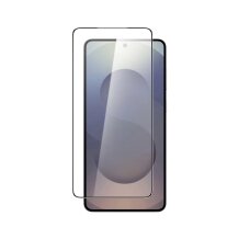 Samsung S25 Edge AmazingThing Radix Full Glass grūdintas stiklas su juodu rėmeliu