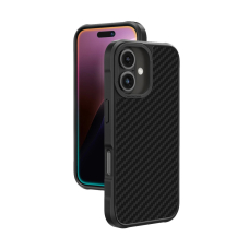 iPhone 16 Plus AmazingThing Titan Max dėklas su 1500D aramidinėmis skaidulomis - juodas