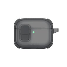 AirPods Pro 3 AmazingThing Titan Pro Mag Clear dėklas – juodas AirPods Pro 3 AmazingThing Titan Pro Mag Clear dėklas – juodas