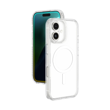 iPhone 16 AmazingThing Titan Pro Mag dėklas su magnetiniu žiedu - permatomas