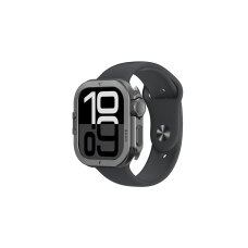 Apple Watch 11 46 mm AmazingThing Titan Pro Metal aliuminio dėklas – juodas Apple Watch 11 46 mm AmazingThing Titan Pro Metal aliuminio dėklas – juodas