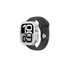 Apple Watch 11 46 mm AmazingThing Titan Pro Metal aliuminio dėklas – sidabrinis Apple Watch 11 46 mm AmazingThing Titan Pro Metal aliuminio dėklas – sidabrinis