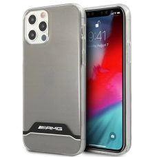 AMG Electroplate Juodas&Baltas Dėklas skirtas iPhone 12 / 12 Pro - Permatomas