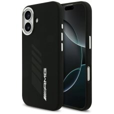 iPhone 17 AMG Silicone Oversize Rhombs MagSafe dėklas – juodas