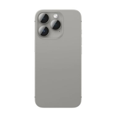 iPhone 16 Pro / 16 Pro Max AmazingThing AR Aluminum 3 kameros stiklas su rėmeliu – pilkas 1