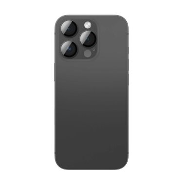 iPhone 16 Pro / 16 Pro Max AmazingThing Aviation-Grade Alloy kameros stiklas – juodas 1