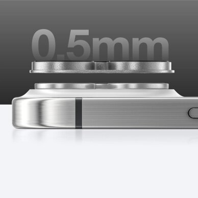 iPhone 16 Pro / 16 Pro Max AmazingThing Aviation-Grade Alloy kameros stiklas – pilkas 6 iPhone 16 Pro / 16 Pro Max AmazingThing Aviation-Grade Alloy kameros stiklas – pilkas 6