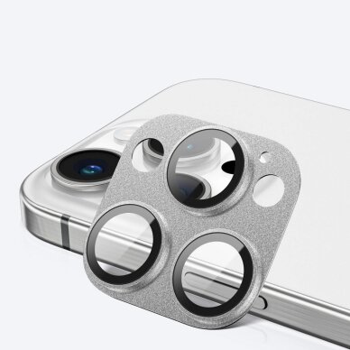 iPhone 16 Pro / 16 Pro Max AmazingThing Aviation-Grade Alloy kameros stiklas – pilkas 7