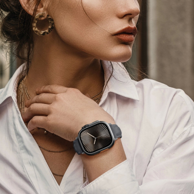 Apple Watch 45/46/49mm AmazingThing Class Band odinis dirželis - pilkas 8