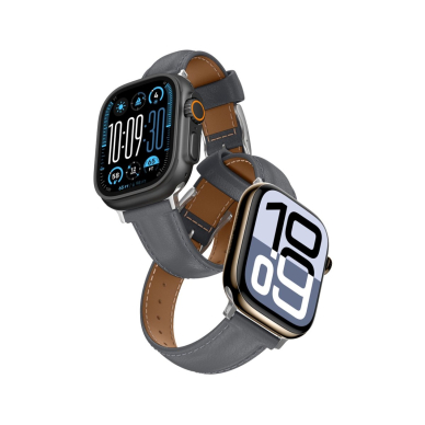 Apple Watch 45/46/49mm AmazingThing Class Band odinis dirželis - pilkas