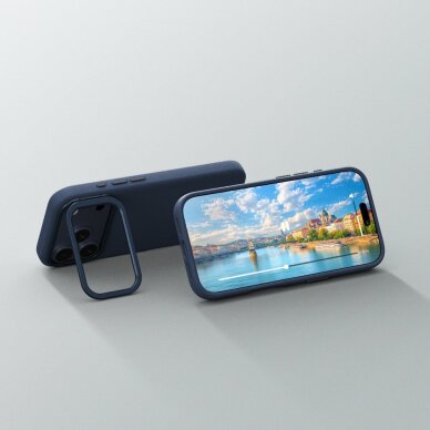 iPhone 17 dėklas Nillkin Nature TPU Pro Magnetic, suderinamas su MagSafe – permatomas juodas 6