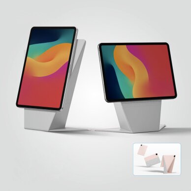 iPad Air M3 11" AmazingThing Matte Pro Mag Folio dėklas su stovu – rožinis 5