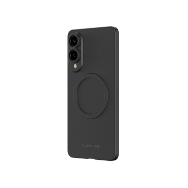 Samsung Galaxy S25 Edge AmazingThing Minimal Air dėklas su magnetiniu žiedu - juodas 1