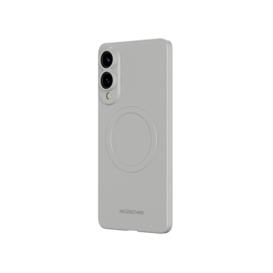 Samsung Galaxy S25 Edge AmazingThing Minimal Air dėklas su magnetiniu žiedu - pilkas 1