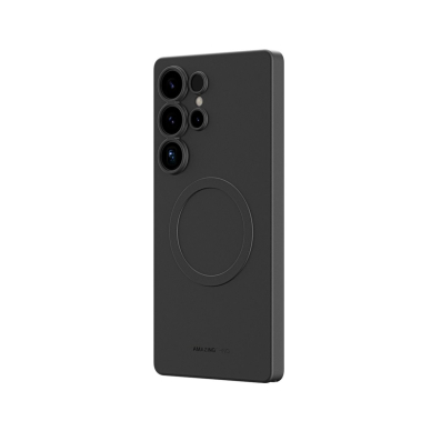 Samsung Galaxy S25 Ultra AmazingThing Minimal Air dėklas su magnetiniu žiedu - juodas 2