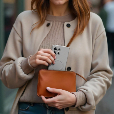 Samsung Galaxy S25 Ultra AmazingThing Minimal Air dėklas su magnetiniu žiedu - pilkas 4